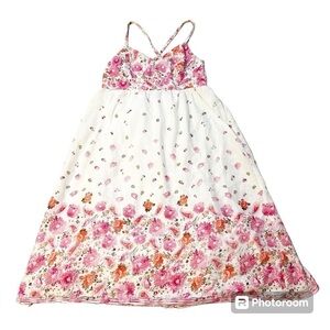 Floral Flowy Paisley Cotton Summer Dress George Sz Small Bundle and Save